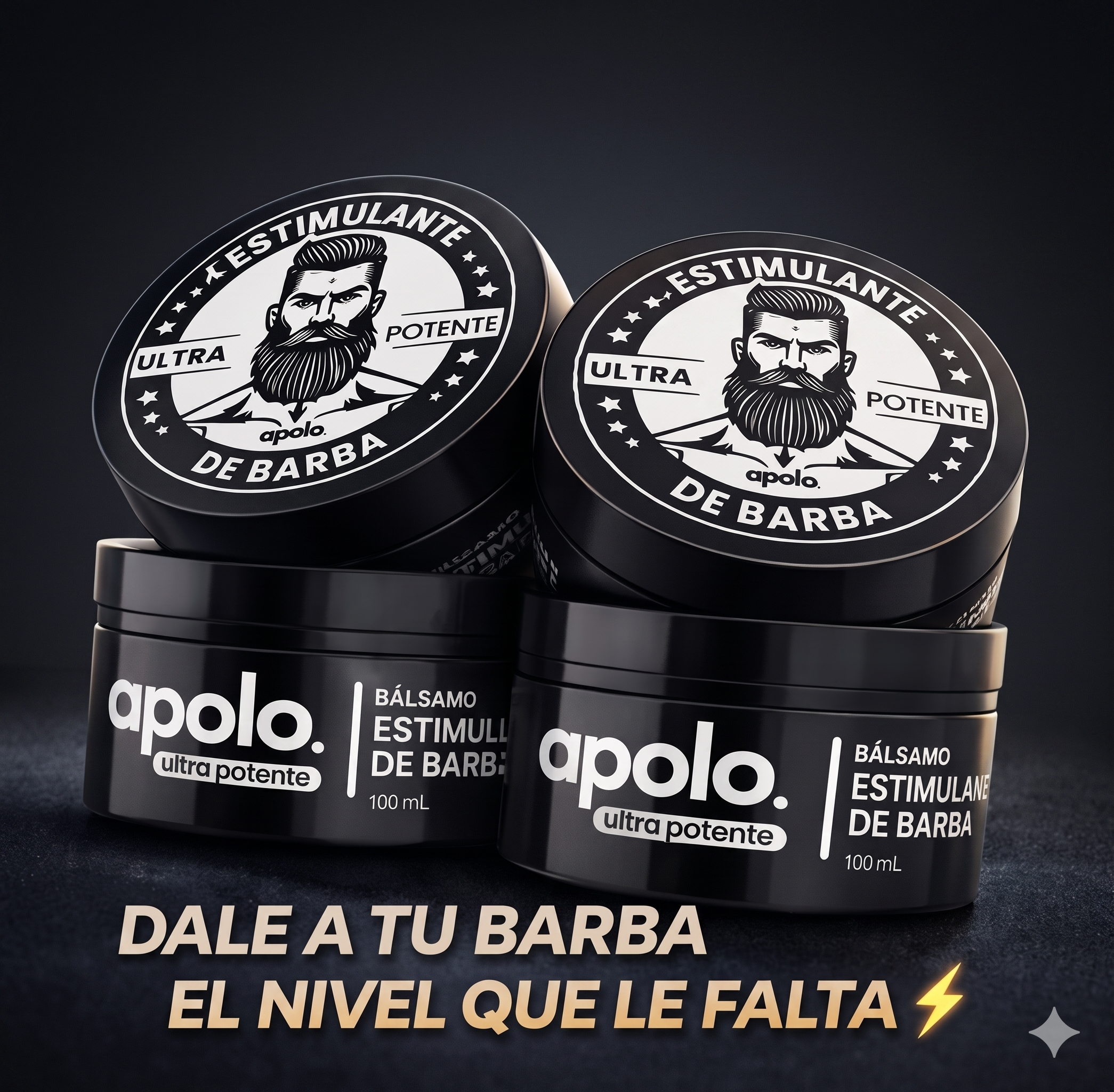 Apolo ORIGINAL 100ML Estimulante de barba con Minoxidil al 20%