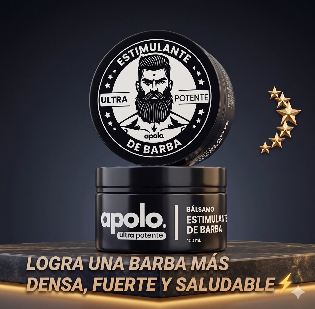 Apolo ORIGINAL 100ML Estimulante de barba con Minoxidil al 20%