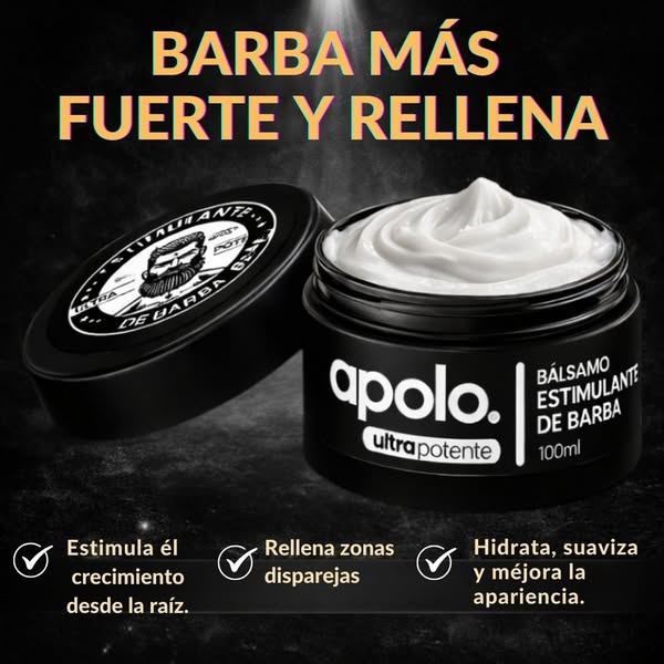 Apolo ORIGINAL 100ML Estimulante de barba con Minoxidil al 20%